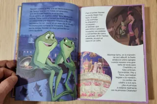 Clásico cuento infantil de Disney Tiana y el sapo.