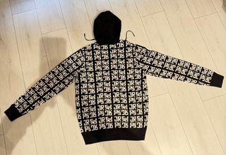 Felpa con cappuccio e stampa logo unisex