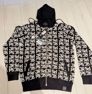 Felpa con cappuccio e stampa logo unisex