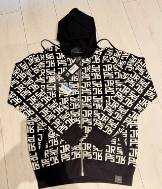 Felpa con cappuccio e stampa logo unisex