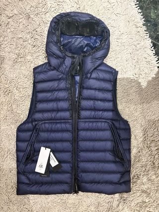 Chaleco C.P. Company Azul con Capucha