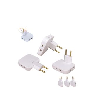 Pack 3 Ladrón Enchufe Plano múltiple de Pared de 3