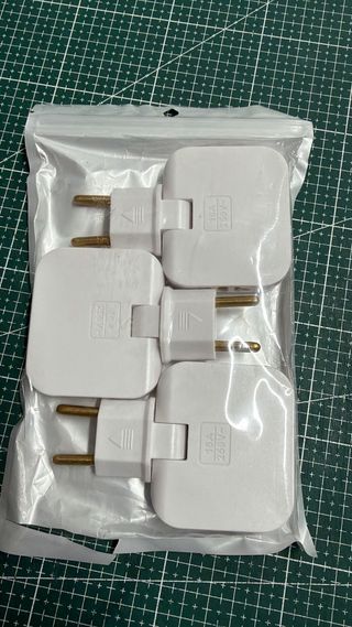 Pack 3 Ladrón Enchufe Plano múltiple de Pared de 3