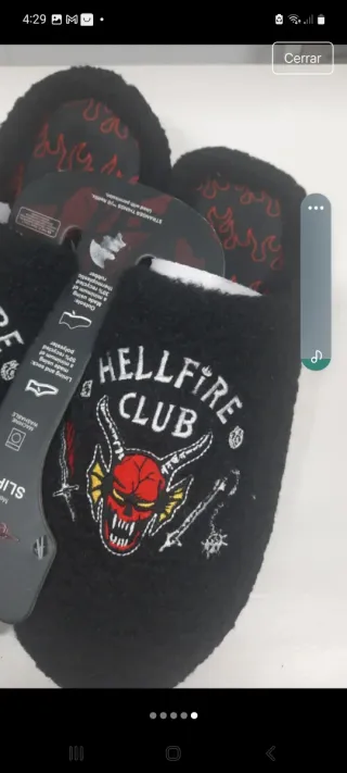 Zapatillas Stranger Things Hellfire Club Talla L