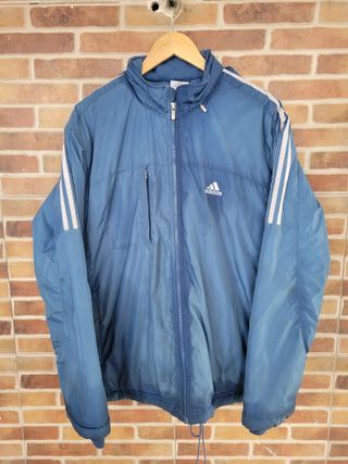 Chaqueta Adidas Azul con Capucha Talla M