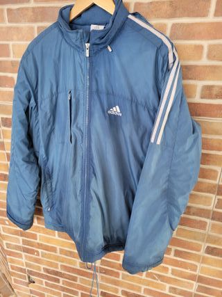 Chaqueta Adidas Azul con Capucha Talla M