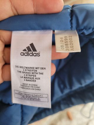 Chaqueta Adidas Azul con Capucha Talla M