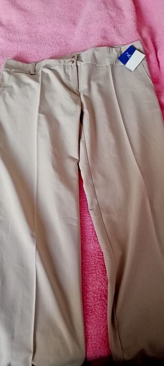 Pantalón beige señora talla 44/42
