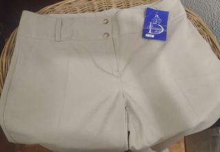 Pantalón beige señora talla 44/42