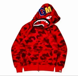 Sudadera BAPE Roja Camuflaje Talla L