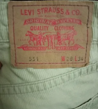 Pantalones Levi's 551 W-28 L-34