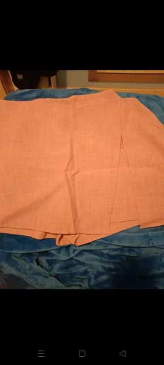 Falda pantalón rosa tela fina,tejano corto mujer