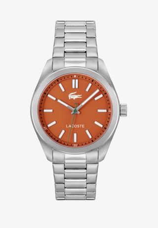 Reloj Lacoste Naranja y Plateado