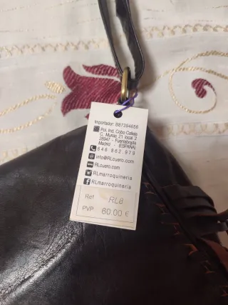 Bandolera de piel artesanal