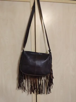 Bandolera de piel artesanal