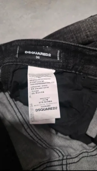Jeans Dsquared2 Slim Fit Neri Destroyed