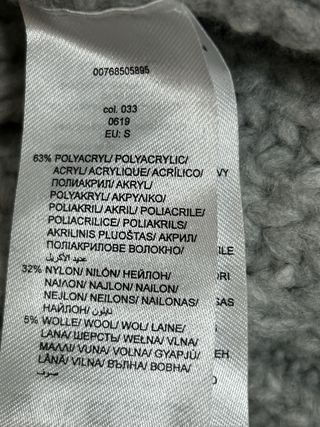 Jersey cuello alto gris talla M-L mujer