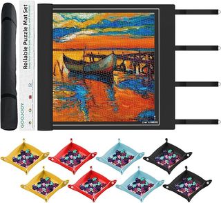 GOOJOOY Tapete Caucho Puzzle 2000 Piezas