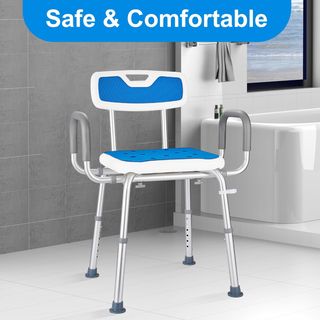 Modundry Silla Baño Regulable Reposabrazo Respaldo