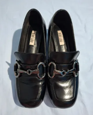 Mocasines Plataforma Bibi Lou Cuero Negro