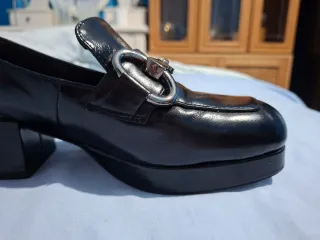 Mocasines Plataforma Bibi Lou Cuero Negro