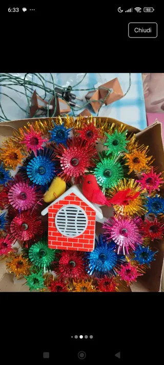 Luci Natale Casetta Sonora Cinguettio