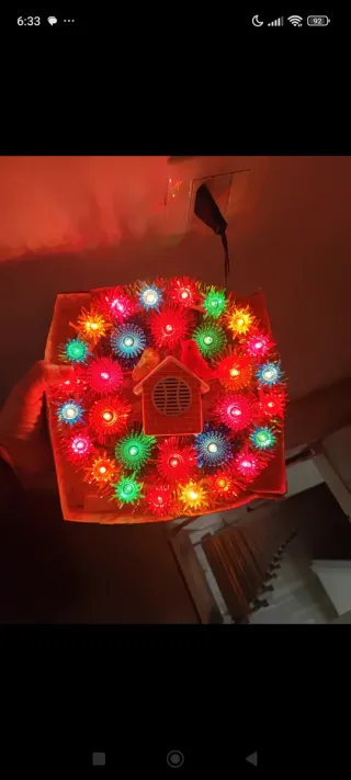 Luci Natale Casetta Sonora Cinguettio