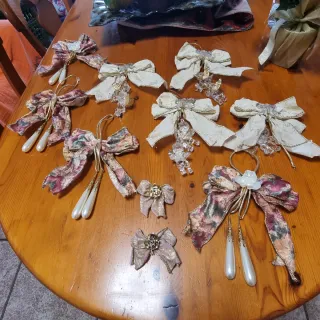 Lote adornos Navidad vintage años 60-70