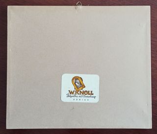 Quadro Arte della Stampa Miniatura Cornice dorata