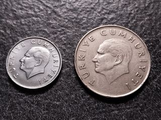 5 e 100 Lira 1987 Turchia