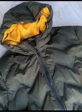 Piumino trapuntato New Mentaly verde/giallo