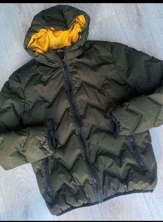 Piumino trapuntato New Mentaly verde/giallo