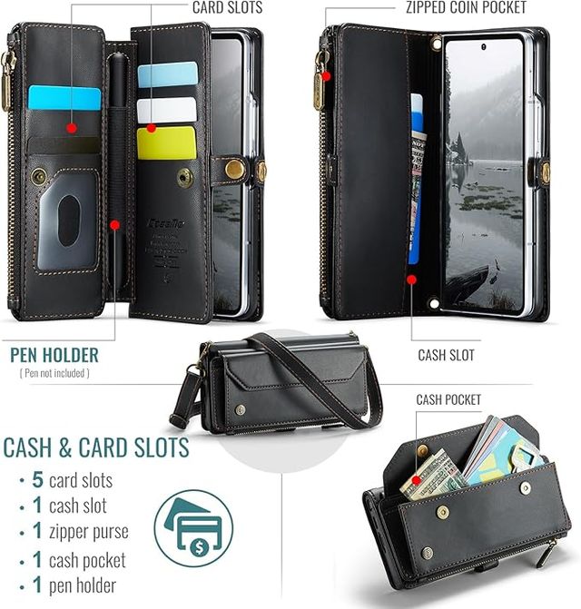 Mxinxiu Funda cartera para Samsung Galaxy Z Fold 7
