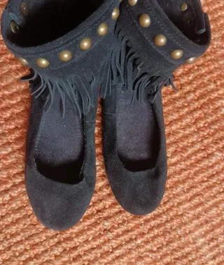 Parónimas Botines Negros Cuero Talla 39