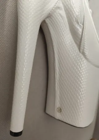 Botines altos blancos plataforma 9 cm