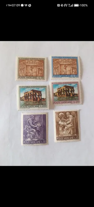 Francobolli Poste Vaticane 1960 Nuovi
