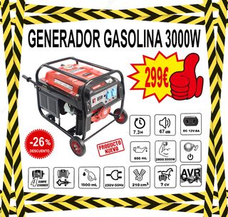 Generadores Gasolina 1000W a 6500W