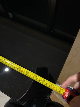 URGE. Mesa extensible cristal y metal