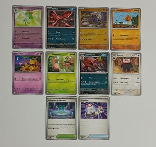 Carte Pokémon Kirlia, Yveltal, Onix, Solrock, Abra