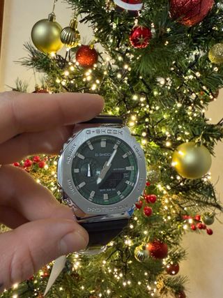 G-Shock Verde y Plateado