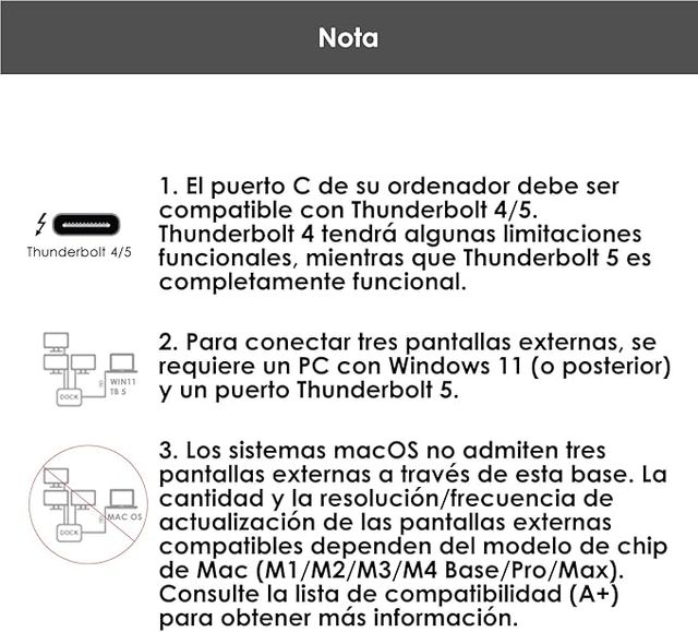WAVLINK Thunderbolt 5 Dock 12en1 120Gbps PD 140W