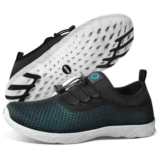 Sapatos aquáticos SEEKWAY Mulher Preto/Turquesa