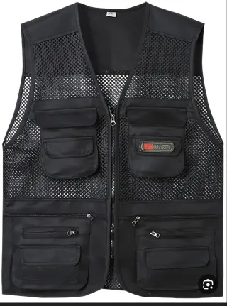 Chaleco de Malla Negro Talla XL