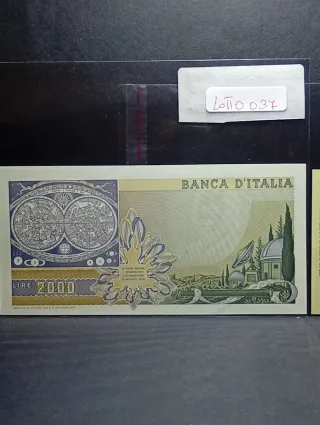 Lotto 2 Banconote FDS 1000 Lire e 2000 Lire
