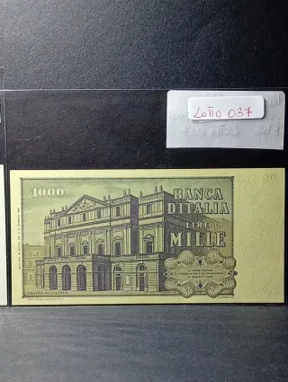 Lotto 2 Banconote FDS 1000 Lire e 2000 Lire