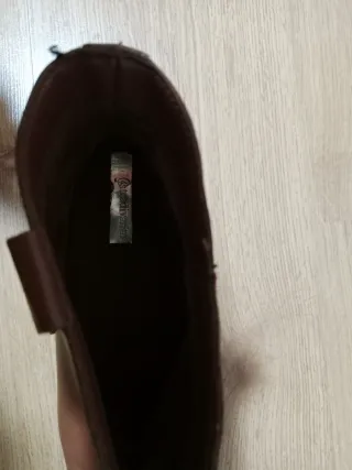Botines Stradivarius piel marrón talla 39