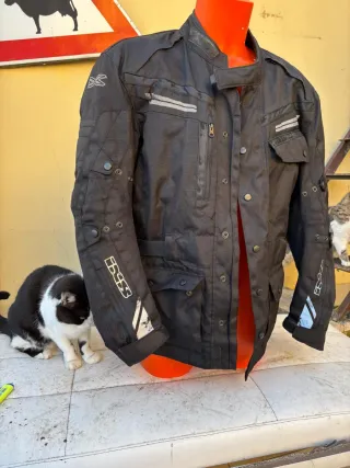 Giacche moto termica nera e guanti pioggia mis xl