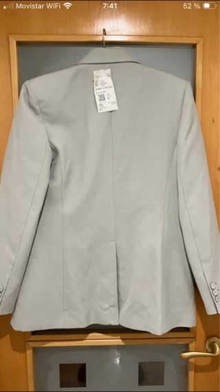 Americana corta Mango verde