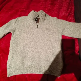 Jersey BH gris cuello alto cremallera