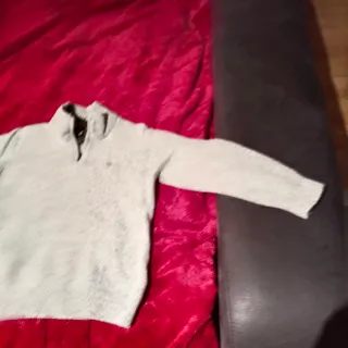 Jersey BH gris cuello alto cremallera